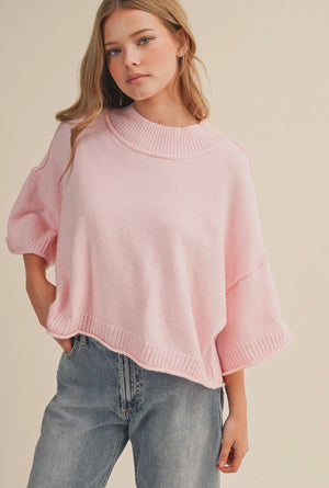 Knit Mock Neck