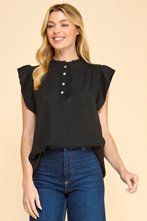 Ruffle Sleeveless Airflow