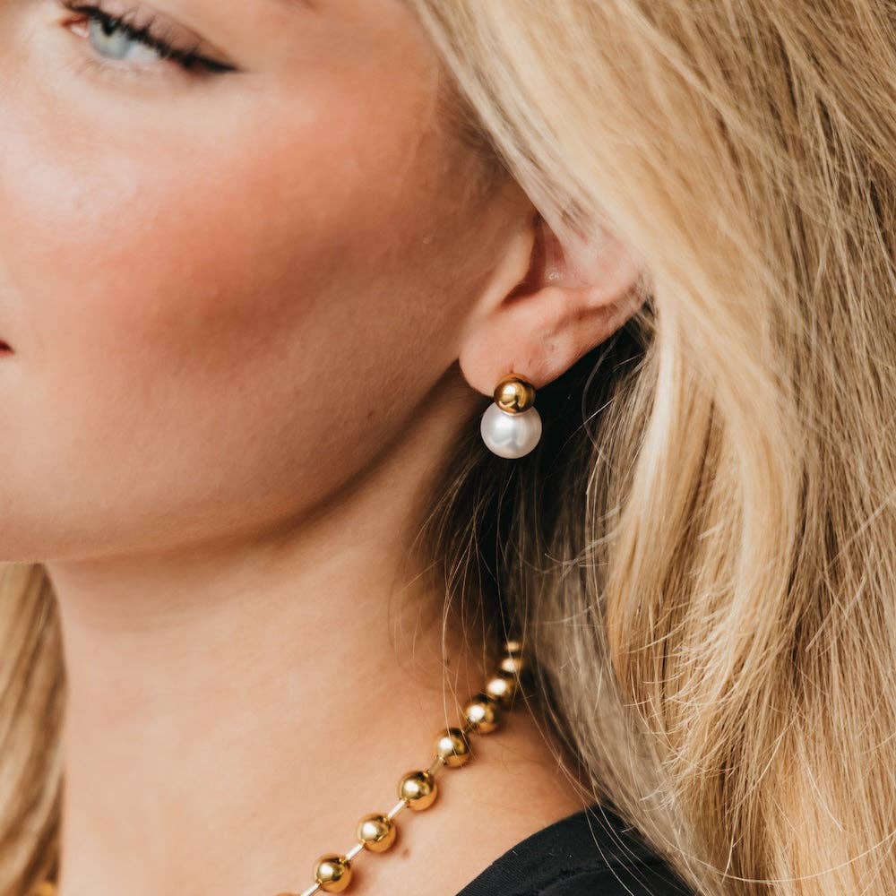 Pearl Drop Earrings - WATERPROOF