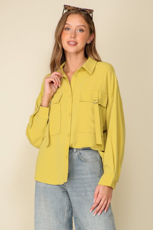 Pocket Button Down Shirt
