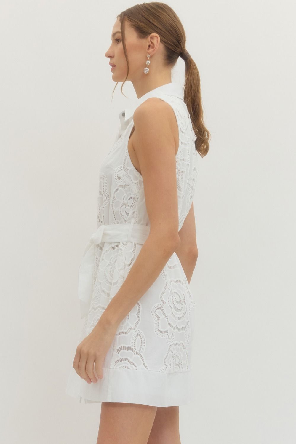 Floral Lace Mini Dress