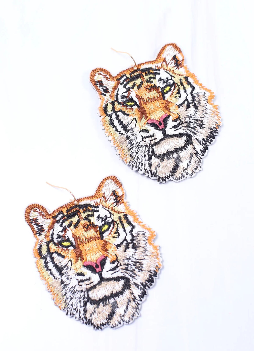 Tiger Head Earring