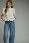 Scarf Neck Tie Blouse