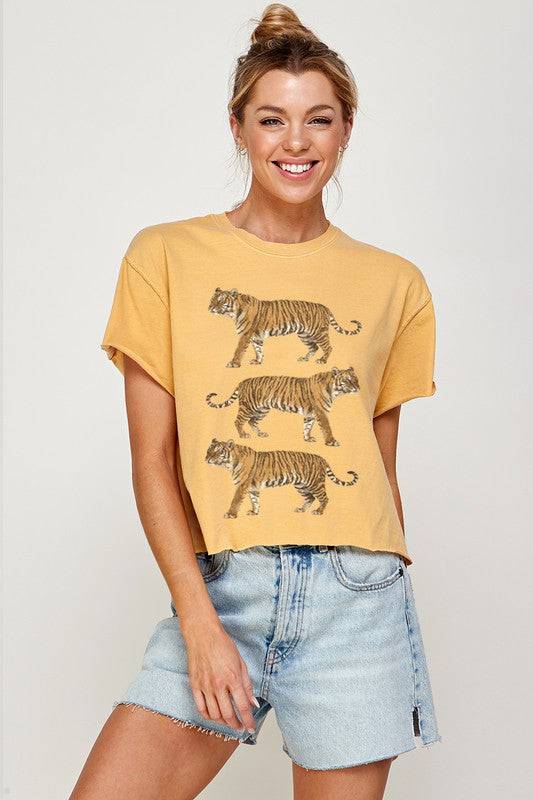 Tiger Vintage Crop