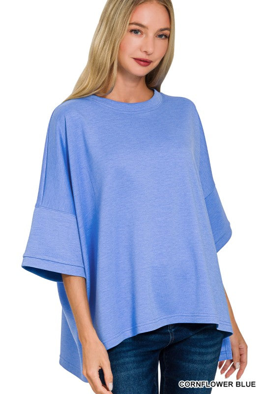 Scuba Oversized Side Slit Tee
