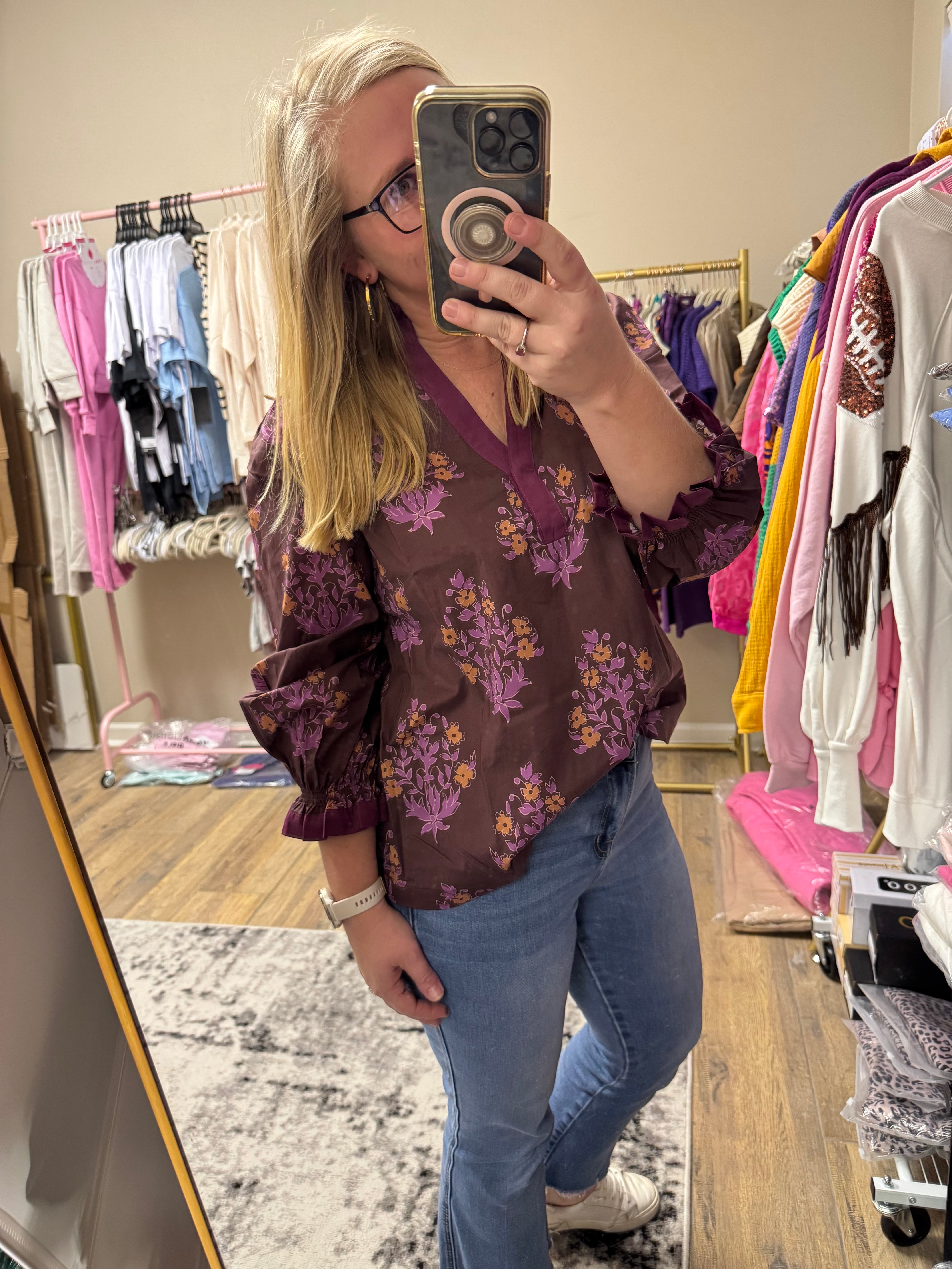 Bright Floral Top