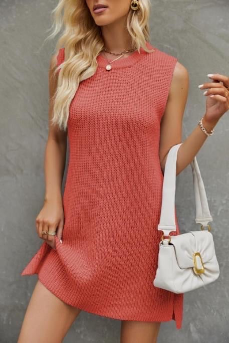 Knit Sleeveless Sweater Dress (Pre-Order)