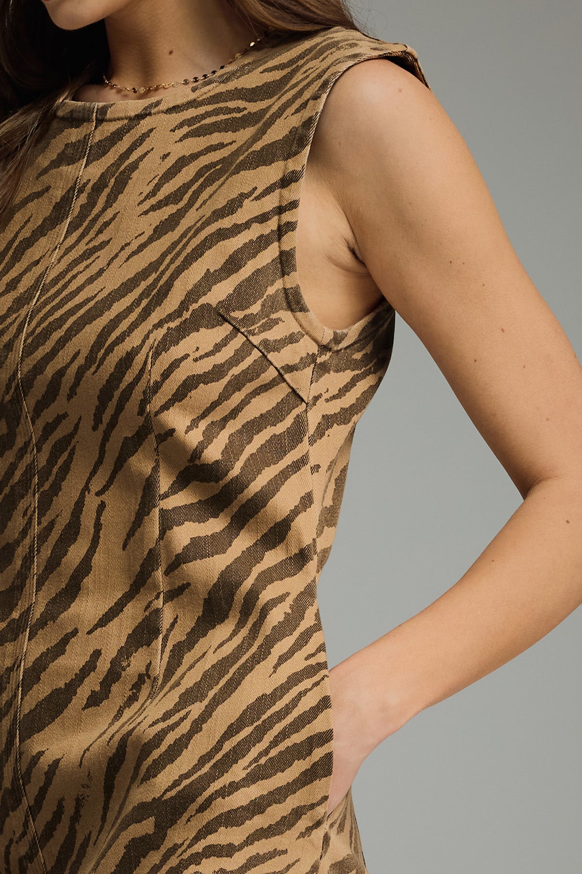 Animal Print Fitted Mini Dress