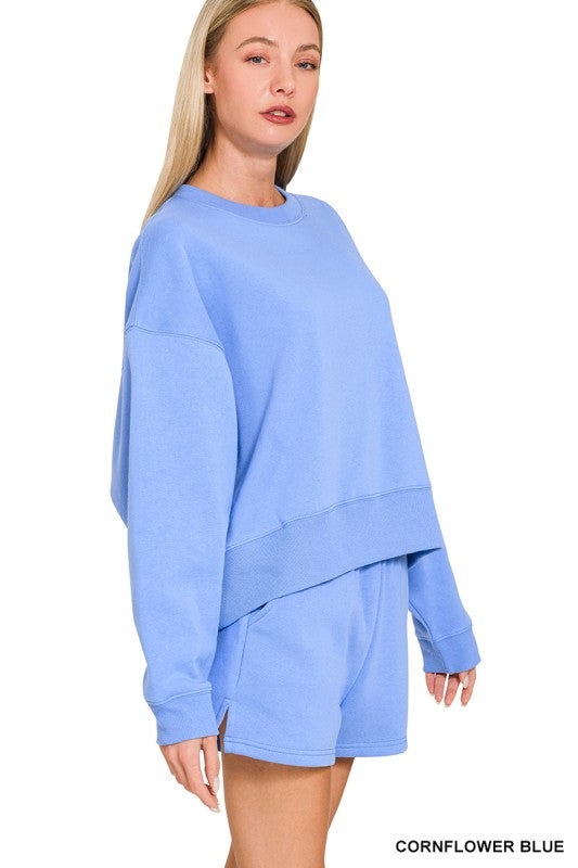 Fleece Pullover & Shorts Set