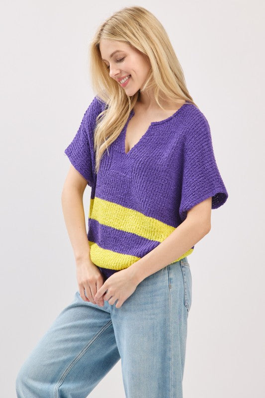 Stripe Game Day Knit