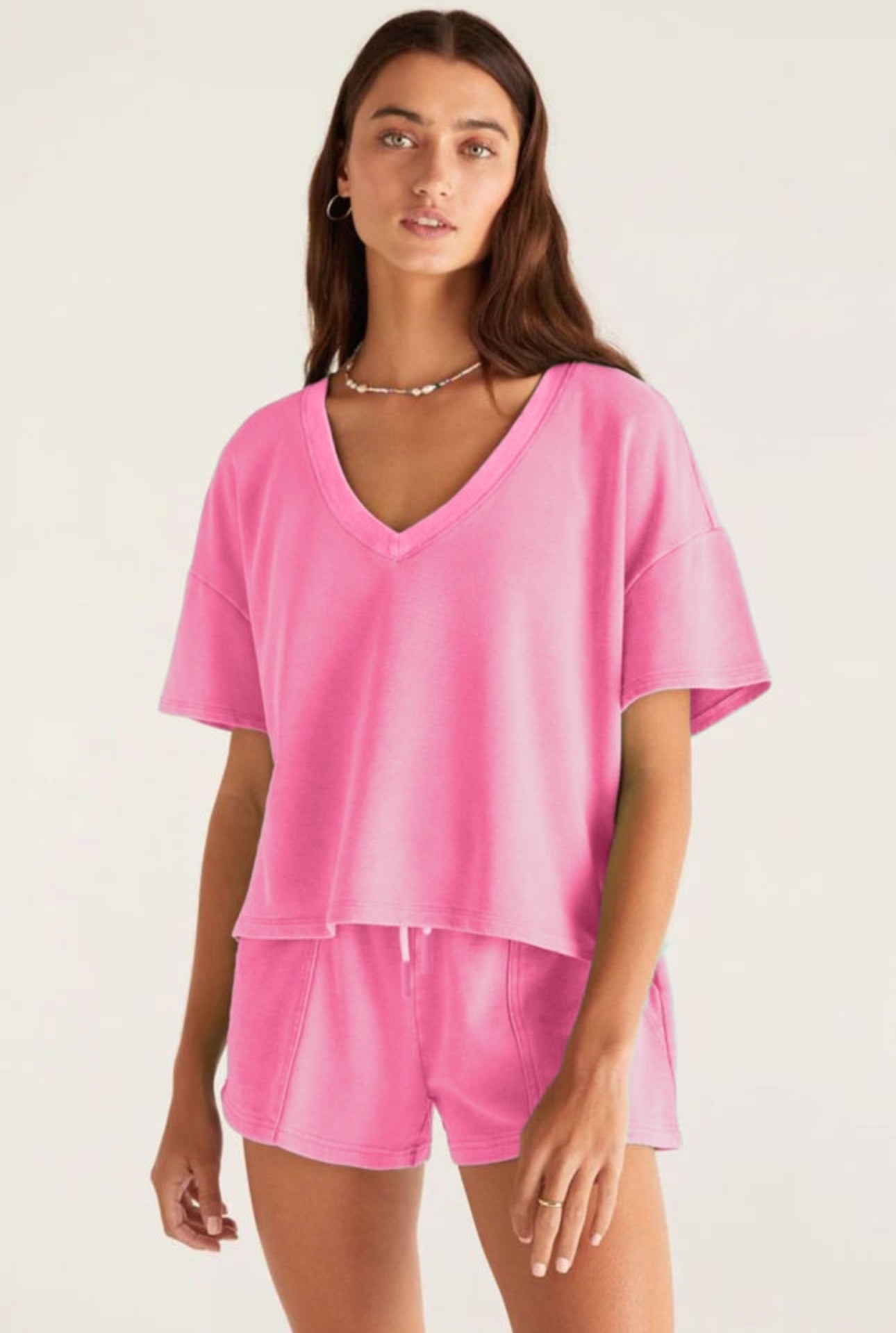 Drop Shoulder Tee & Short Set
