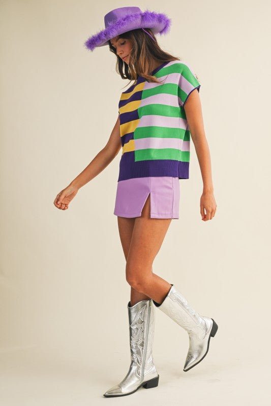 Multicolor Stripe Knit