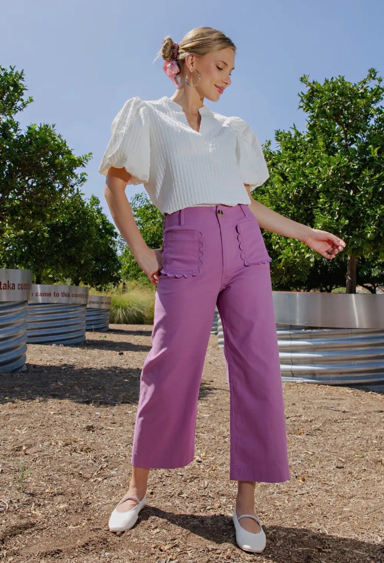 Crop Scalloped Pant (mid February)