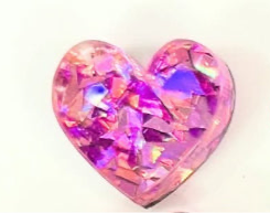 Heart Acrylic Studs