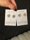Snowflake Gold Earrings