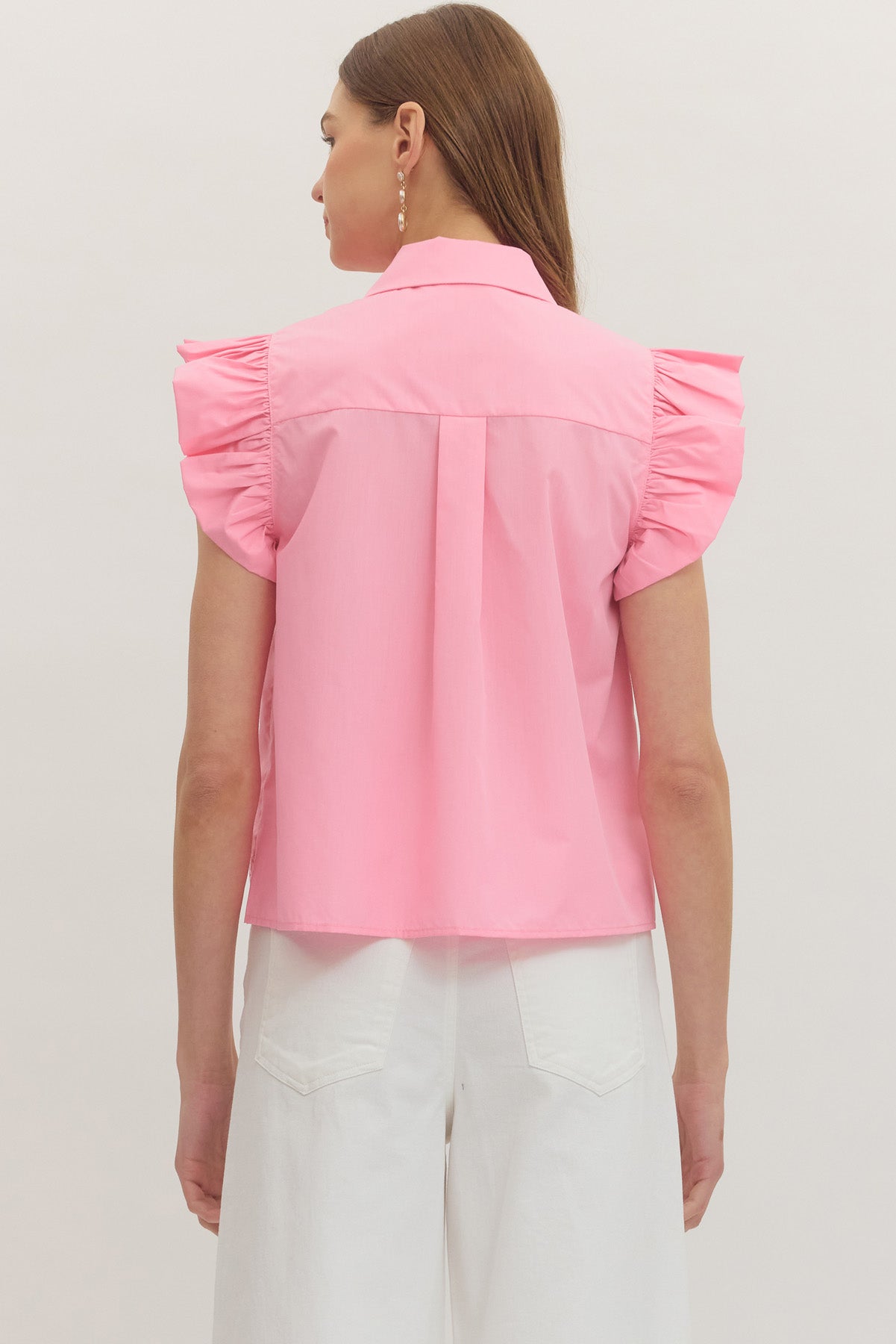 Scalloped Embroidered Top