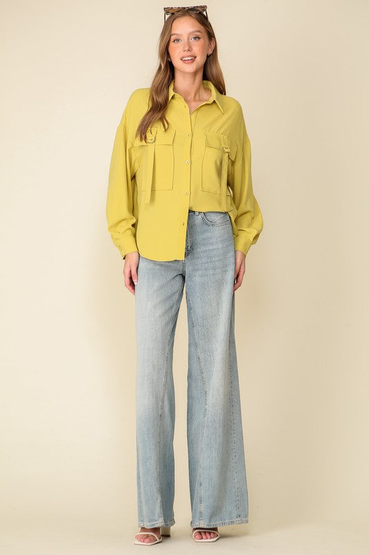 Pocket Button Down Shirt