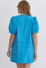 Load image into Gallery viewer, Puff Sleeve Button Detail Dress
