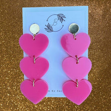 Load image into Gallery viewer, Acrylic Valentine Earrings
