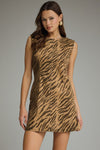 Animal Print Fitted Mini Dress