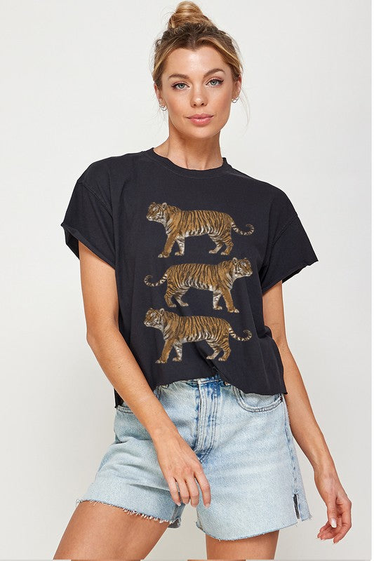 Tiger Vintage Crop