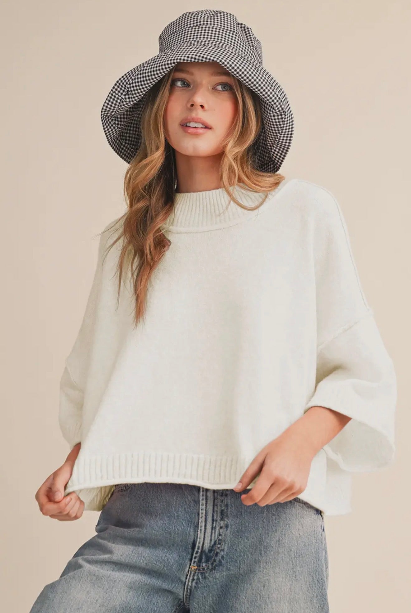 Knit Mock Neck