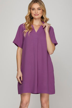 Collared Mini Dress