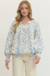 Lightweight Floral Long Sleeve Blouse