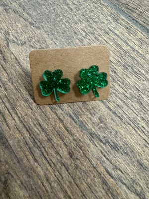 Shamrock Acrylic Earrings