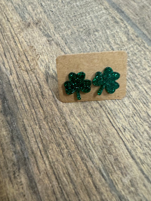 Shamrock Acrylic Earrings