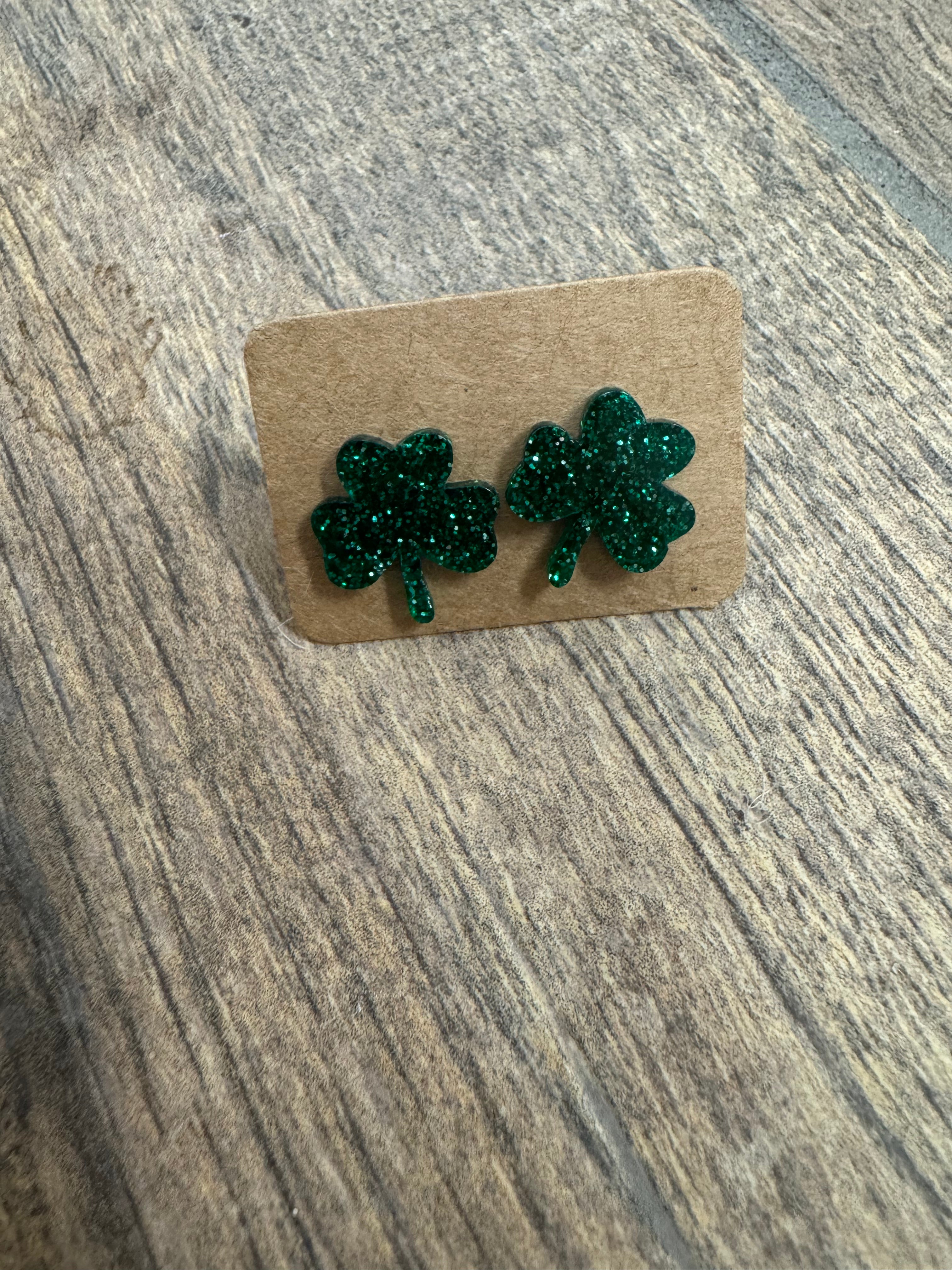 Shamrock Acrylic Earrings