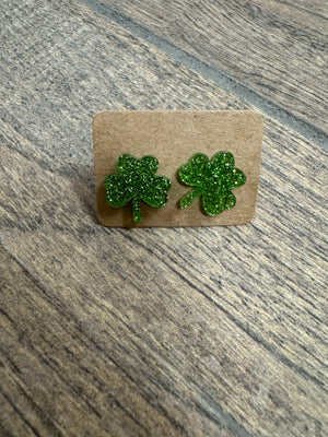 Shamrock Acrylic Earrings