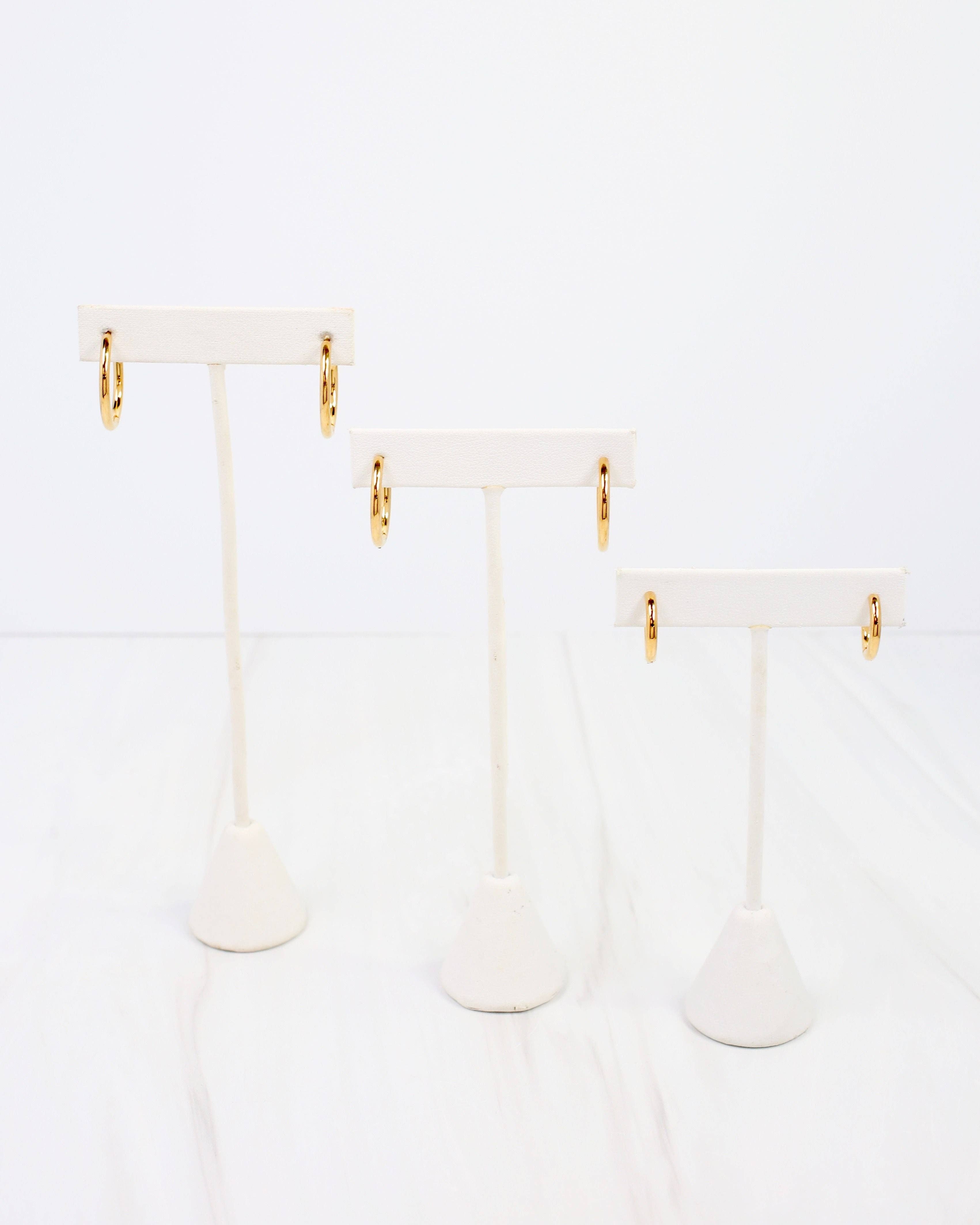 Hoop Earring Trio Waterproof Gold