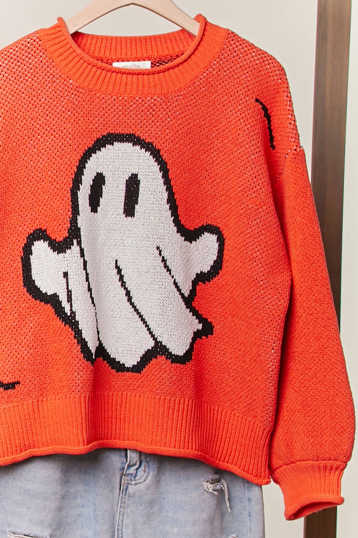 Halloween Spooky Face Ghost Knit