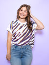 Purple & Gold Tiger Stripe