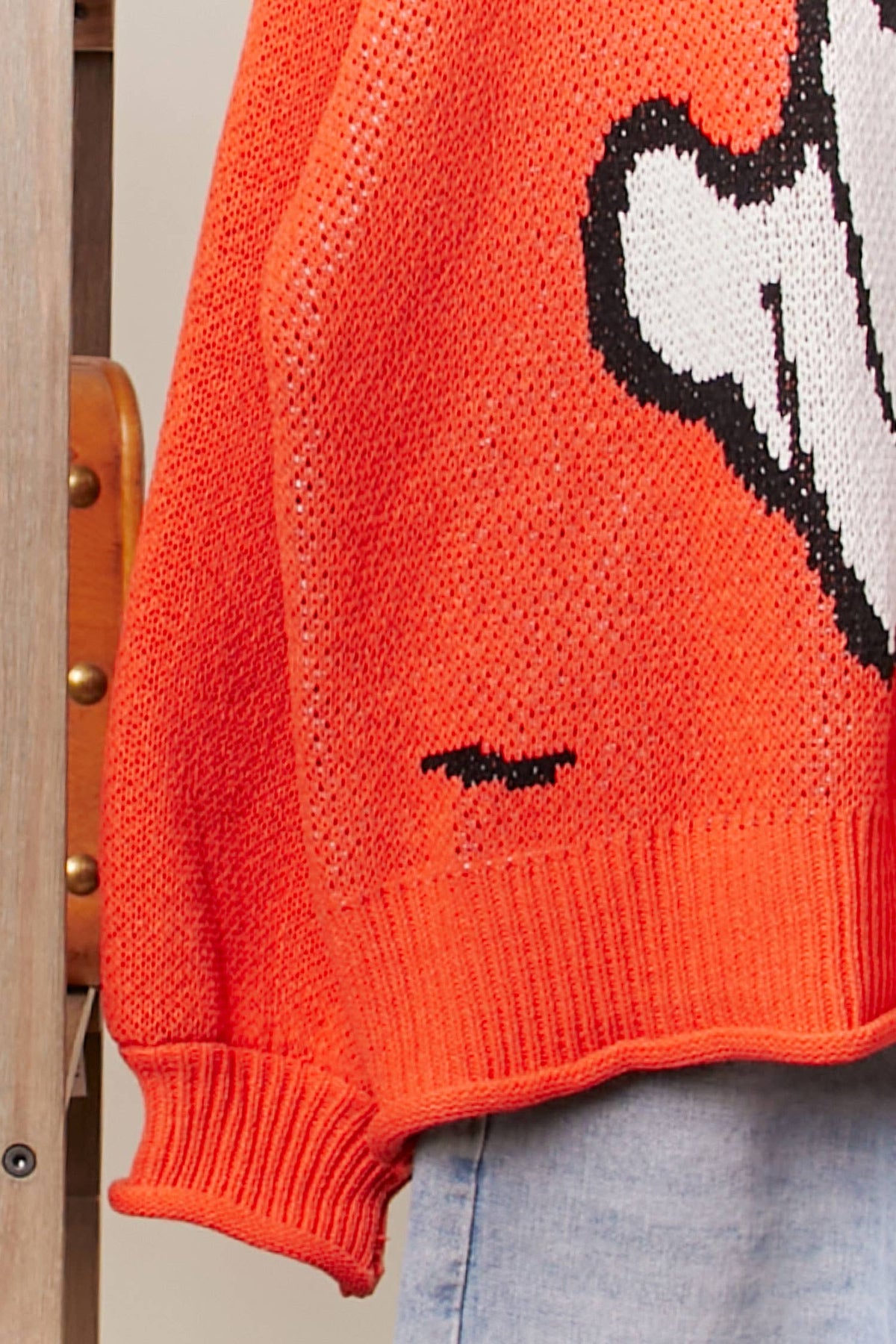 Halloween Spooky Face Ghost Knit