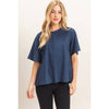 Suede Boat Neck Top (mid-September)