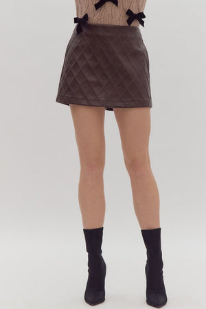 Quilted Mini Skort