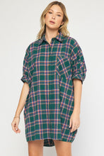 Load image into Gallery viewer, Button Down Flannel Dress
