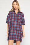 Button Down Flannel Dress