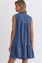 Load image into Gallery viewer, Denim Sleeveless Dress
