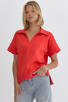 Solid Collared Shirt