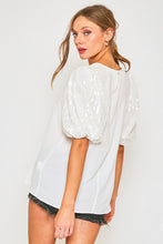 Load image into Gallery viewer, Sequin Sleeve Blouse
