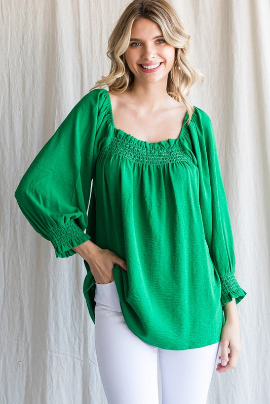 Smock Neck Blouse