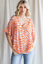 Load image into Gallery viewer, Zebra Stripe Boxy Top
