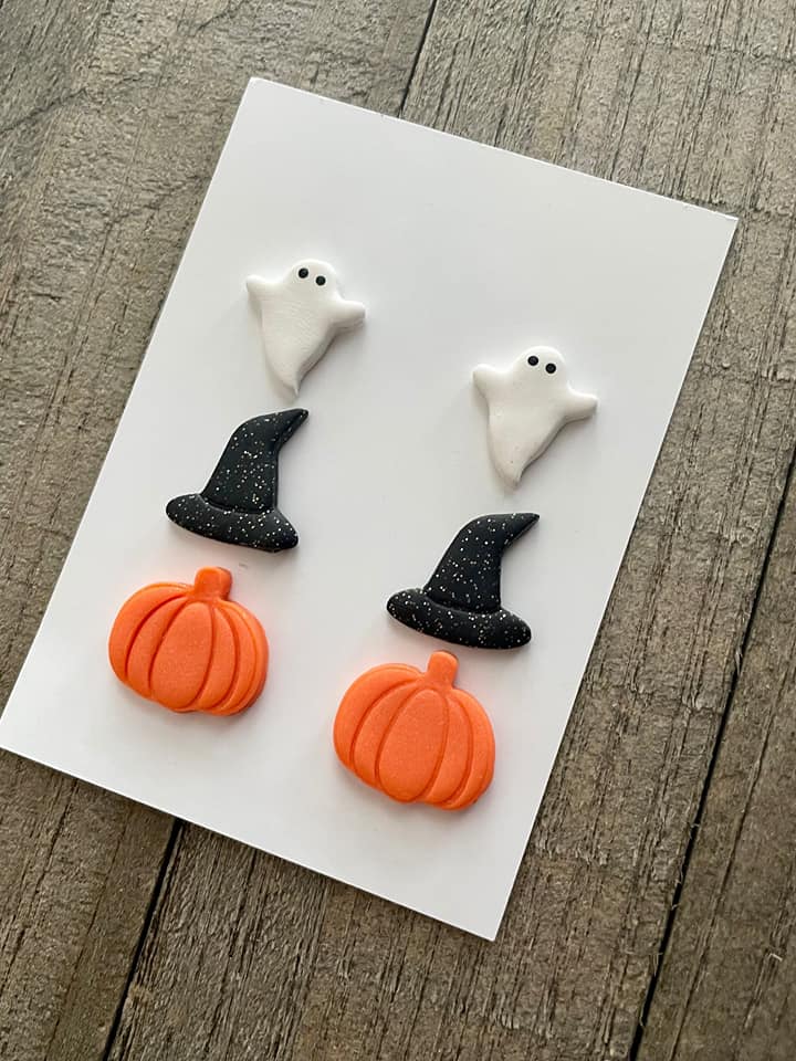 Halloween Clay Earrings