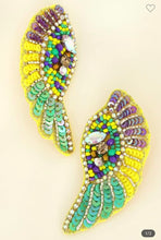 Load image into Gallery viewer, Mardi Gras Earrings
