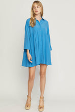 Load image into Gallery viewer, Long Sleeve Button Down Dress
