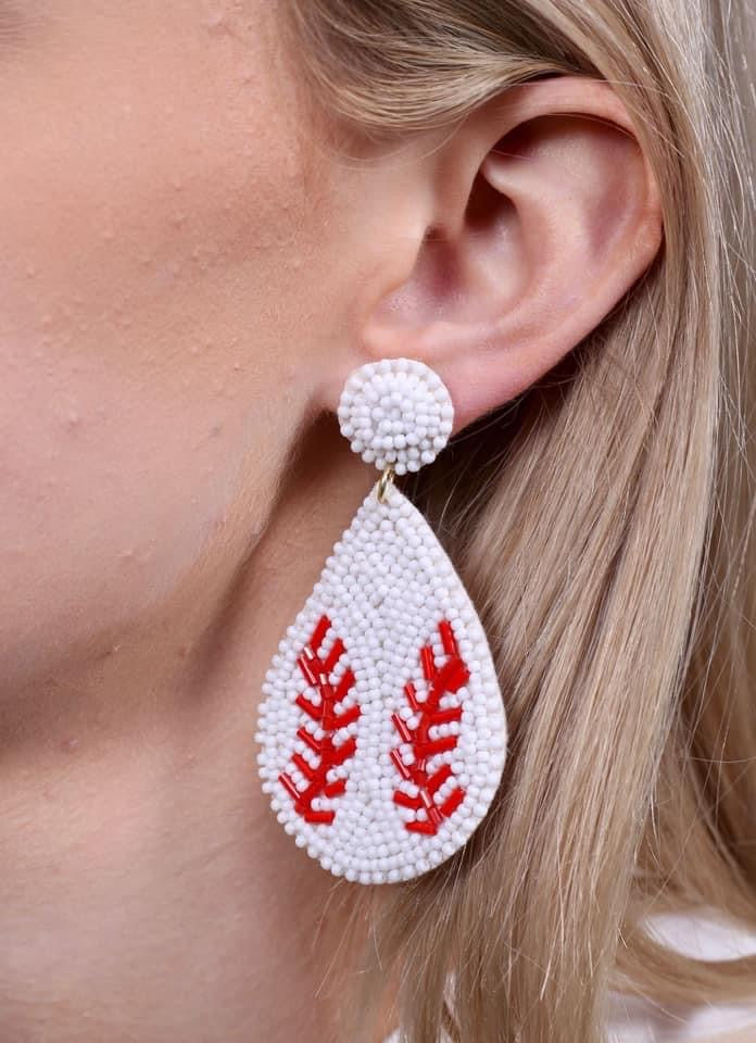 Baseball Earrings