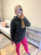 Load image into Gallery viewer, Waffle Hoodie Top with High Neck
